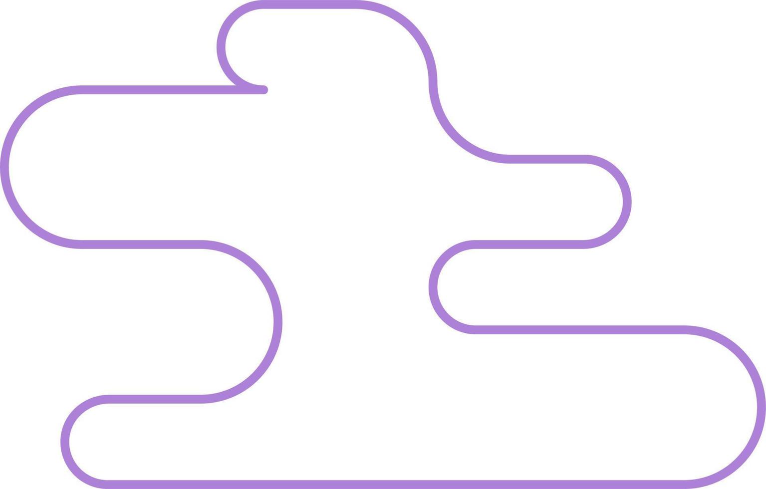 Abstract Minimal Round Shape Vector Outline