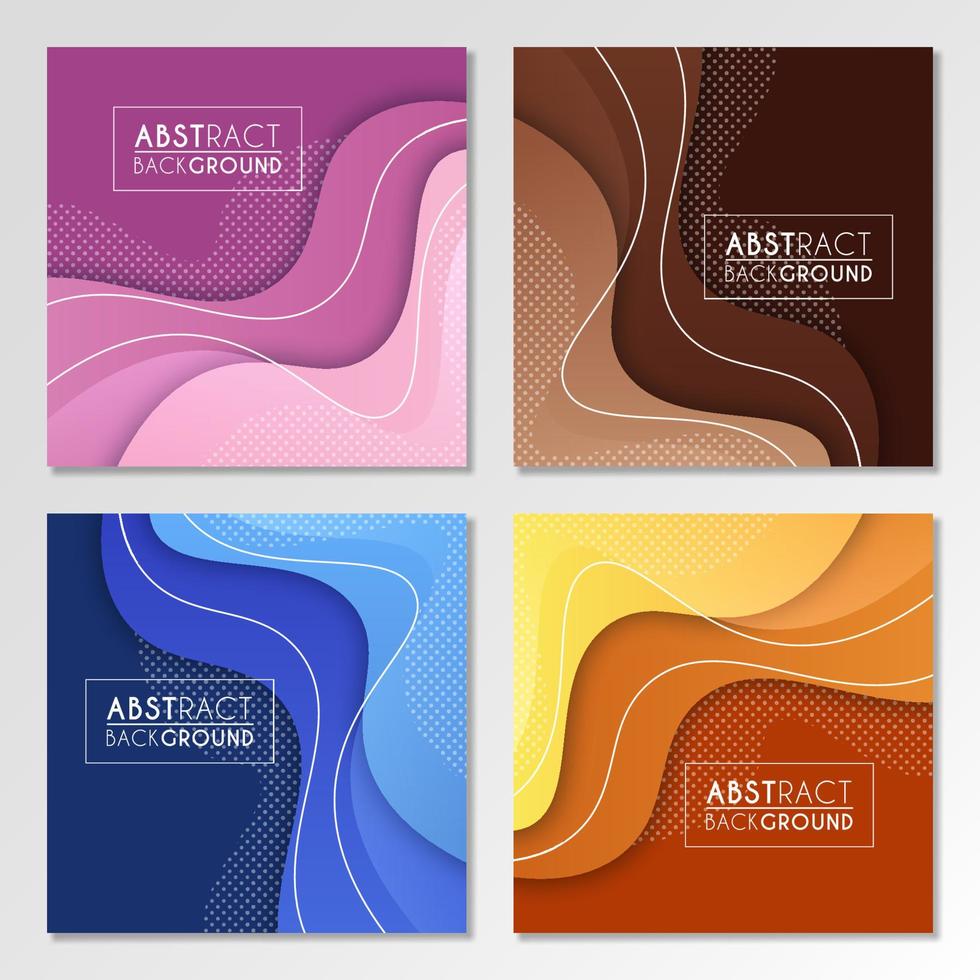 Colorful liquid and geometric background with fluid gradient shapes vector