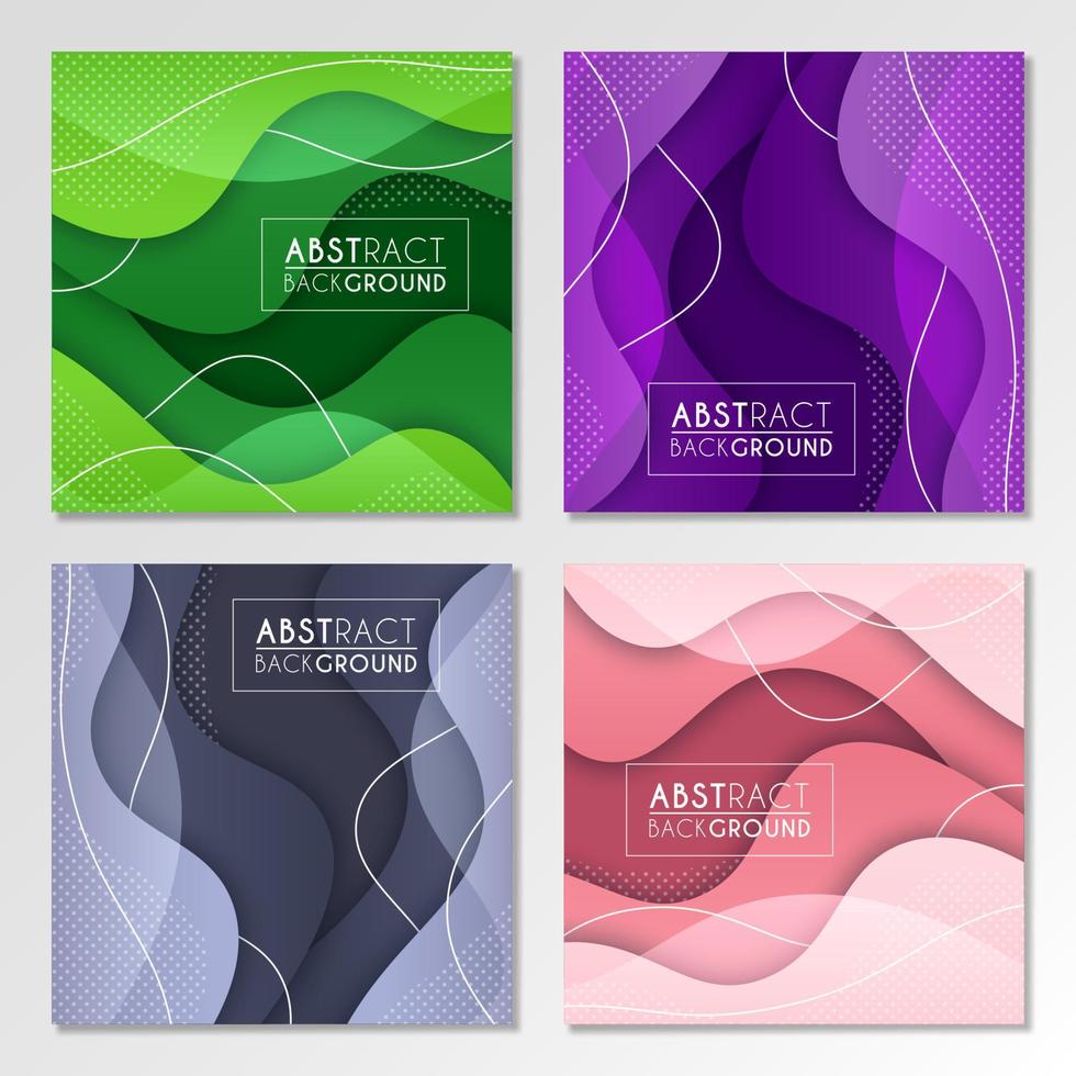 Colorful liquid and geometric background with fluid gradient shapes vector