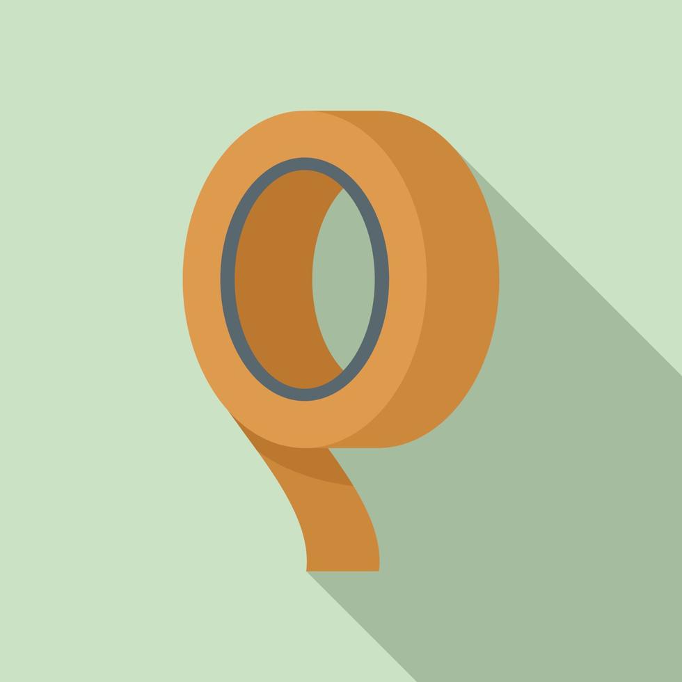 Adhesive tape icon, flat style vector