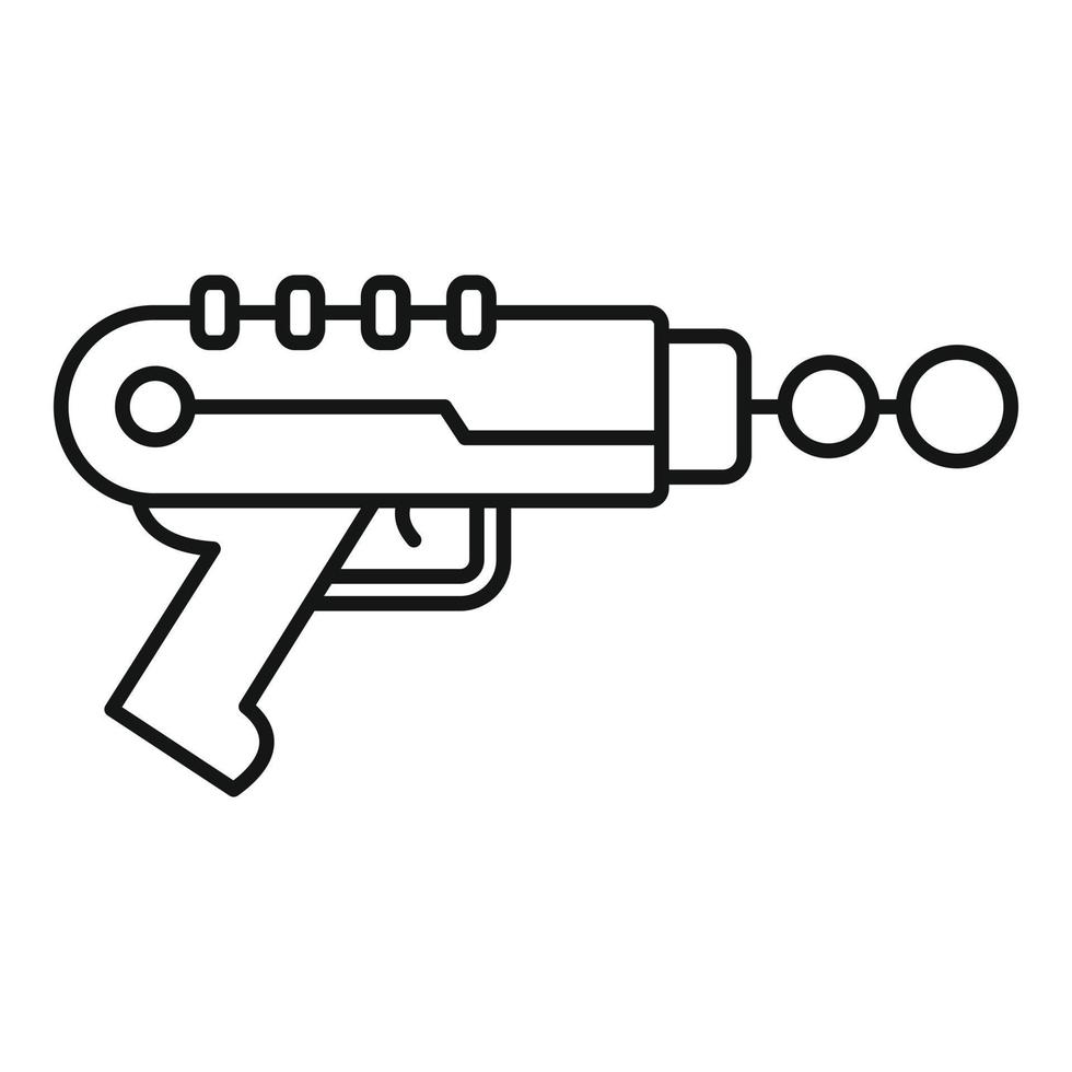 Ray blaster icon, outline style vector
