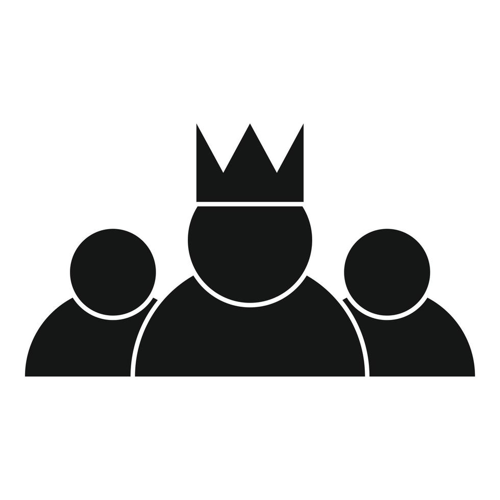 Crisis team icon, simple style vector