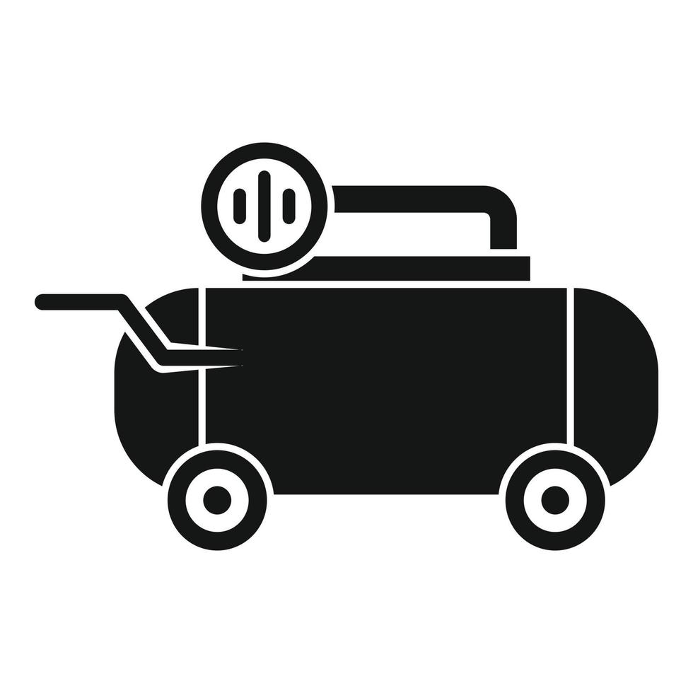 Pump air compressor icon, simple style vector