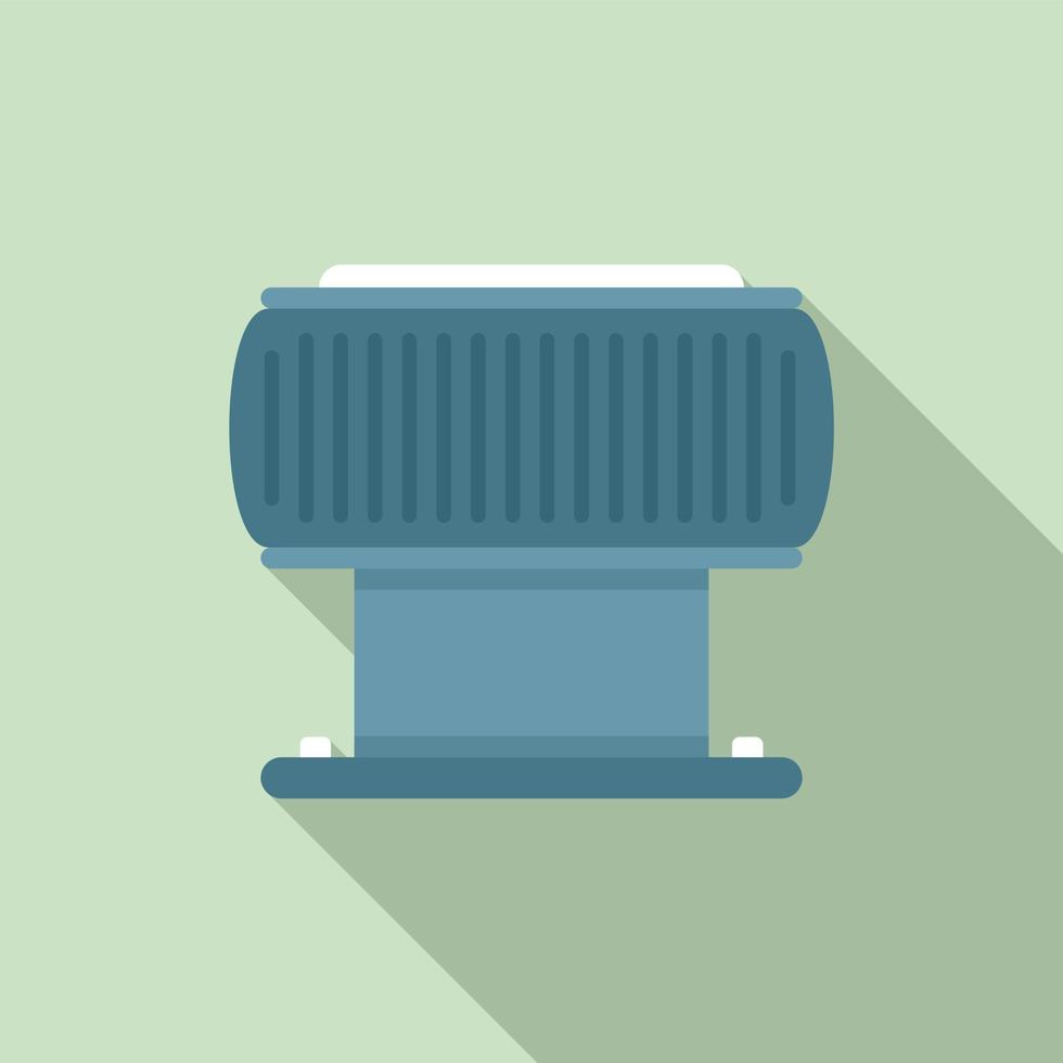 Ventilation filter icon, flat style vector