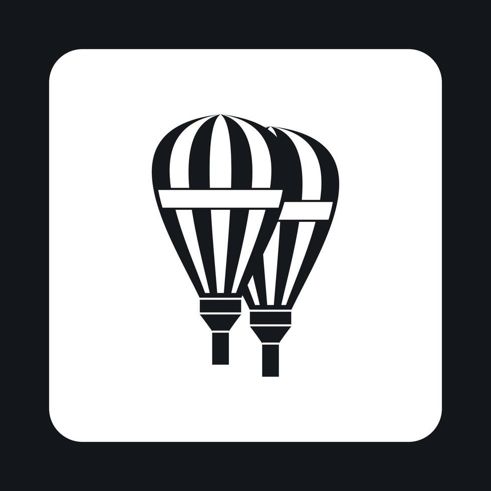Balloons icon, simple style vector