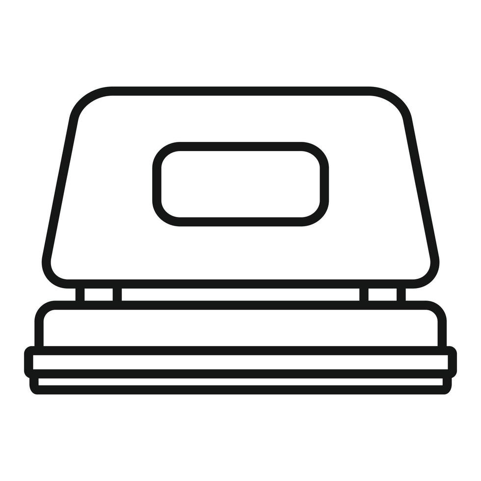 Office hole puncher icon, outline style vector