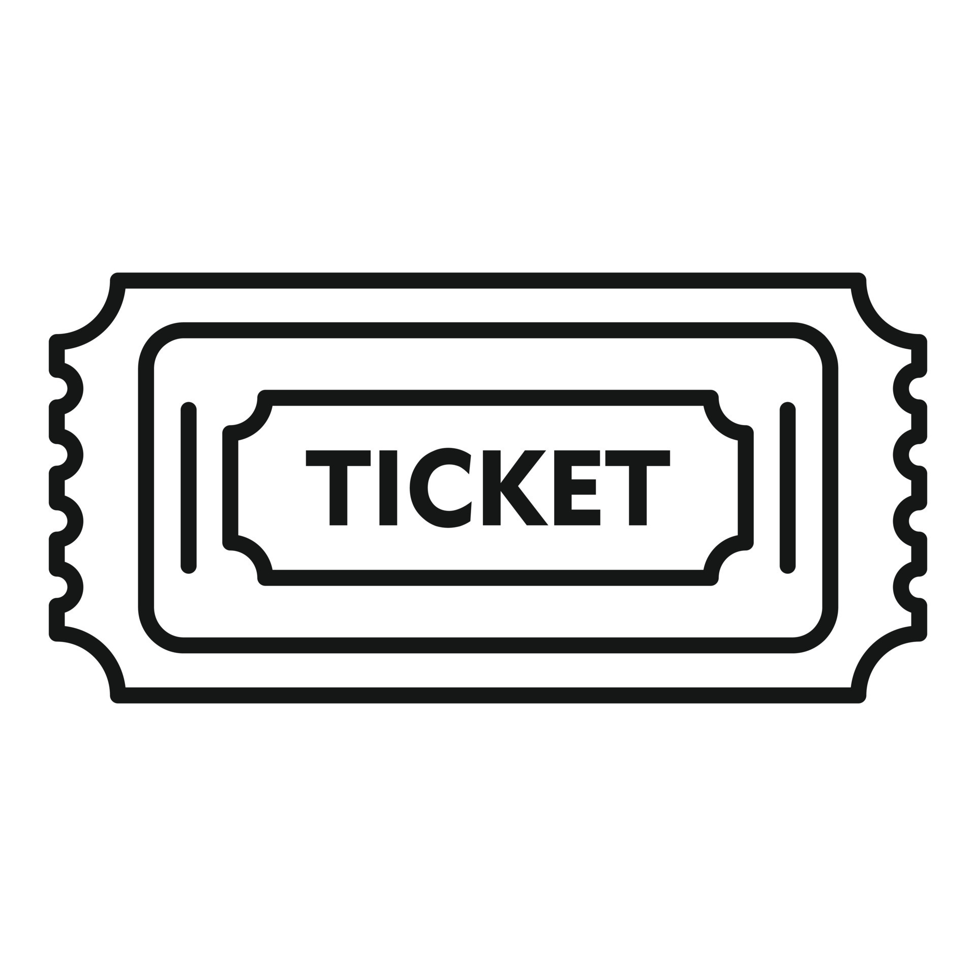 Entrance bus ticket icon, outline style 14643016 Vector Art at