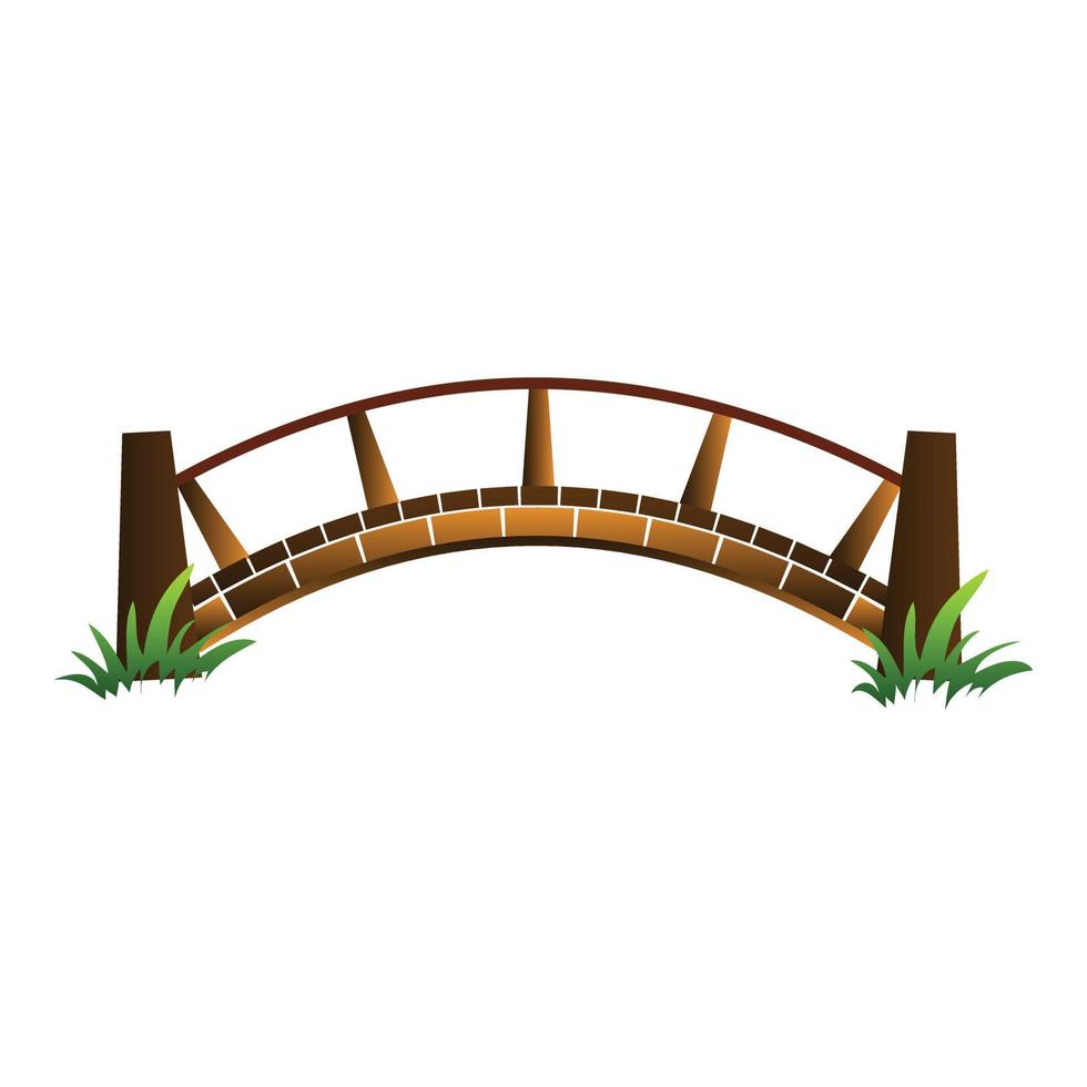 icono de puente de madera, estilo de dibujos animados 14643046 Vector en  Vecteezy