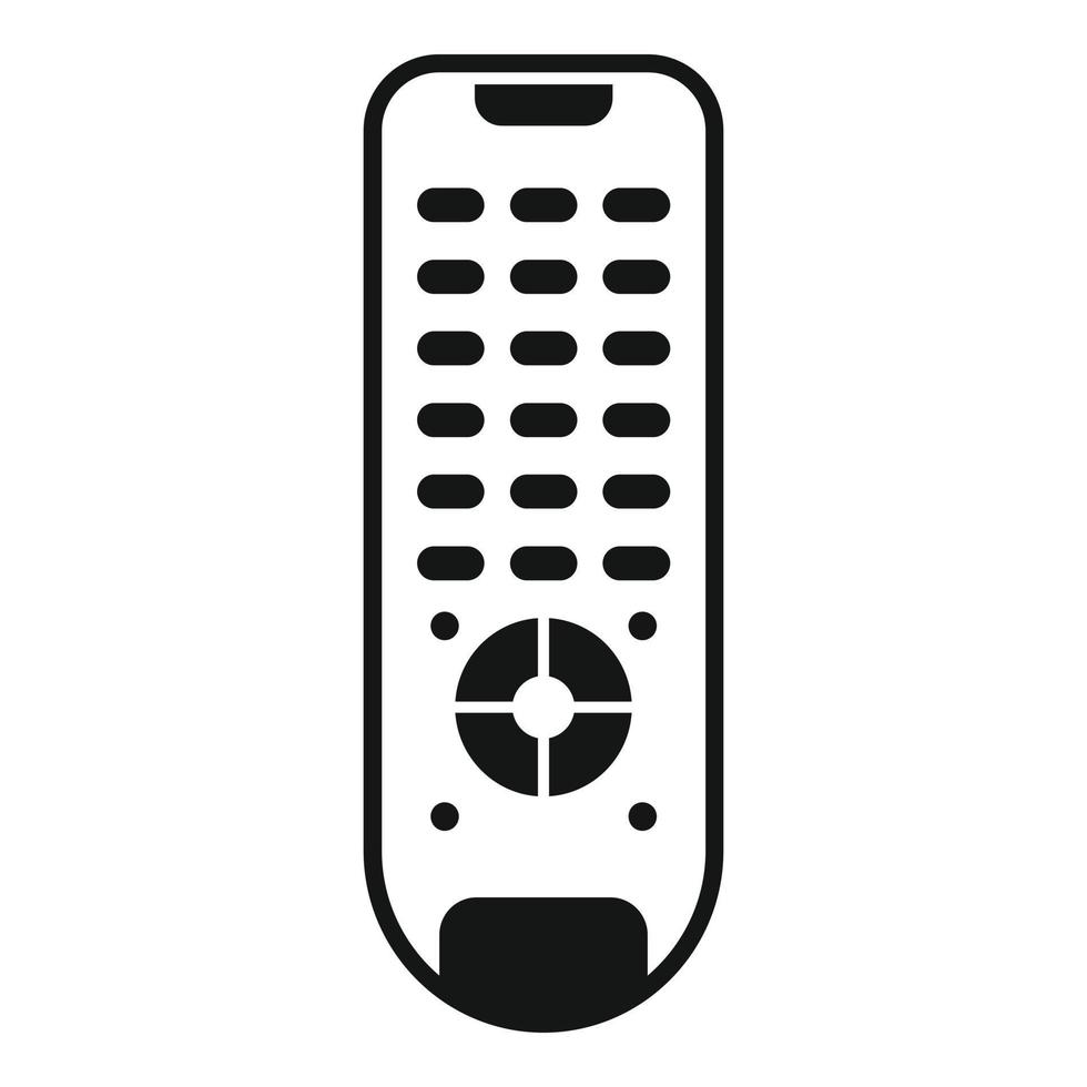 icono de control remoto de tv, estilo simple vector