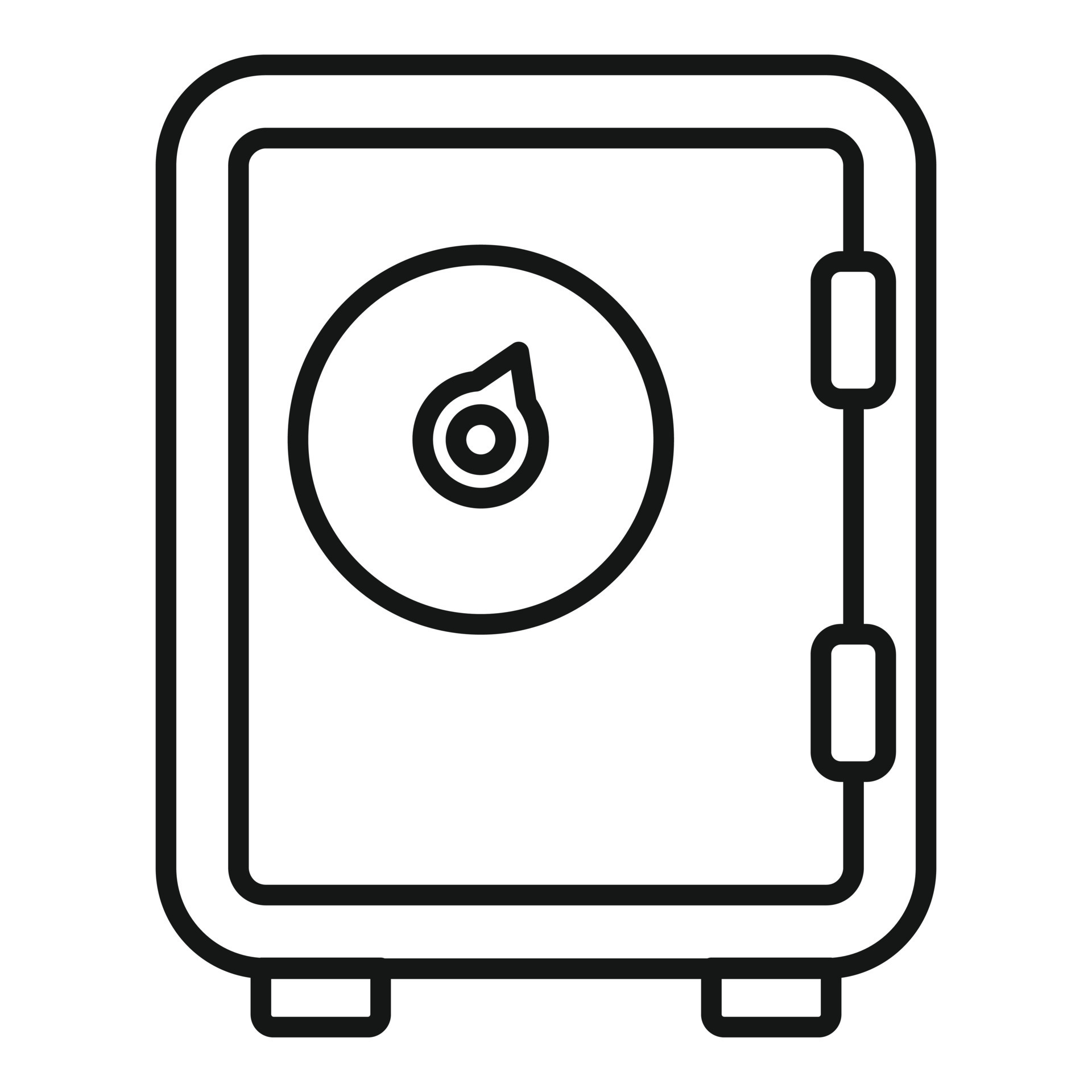 Security service money safe icon, outline style 14643095 Vector Art at