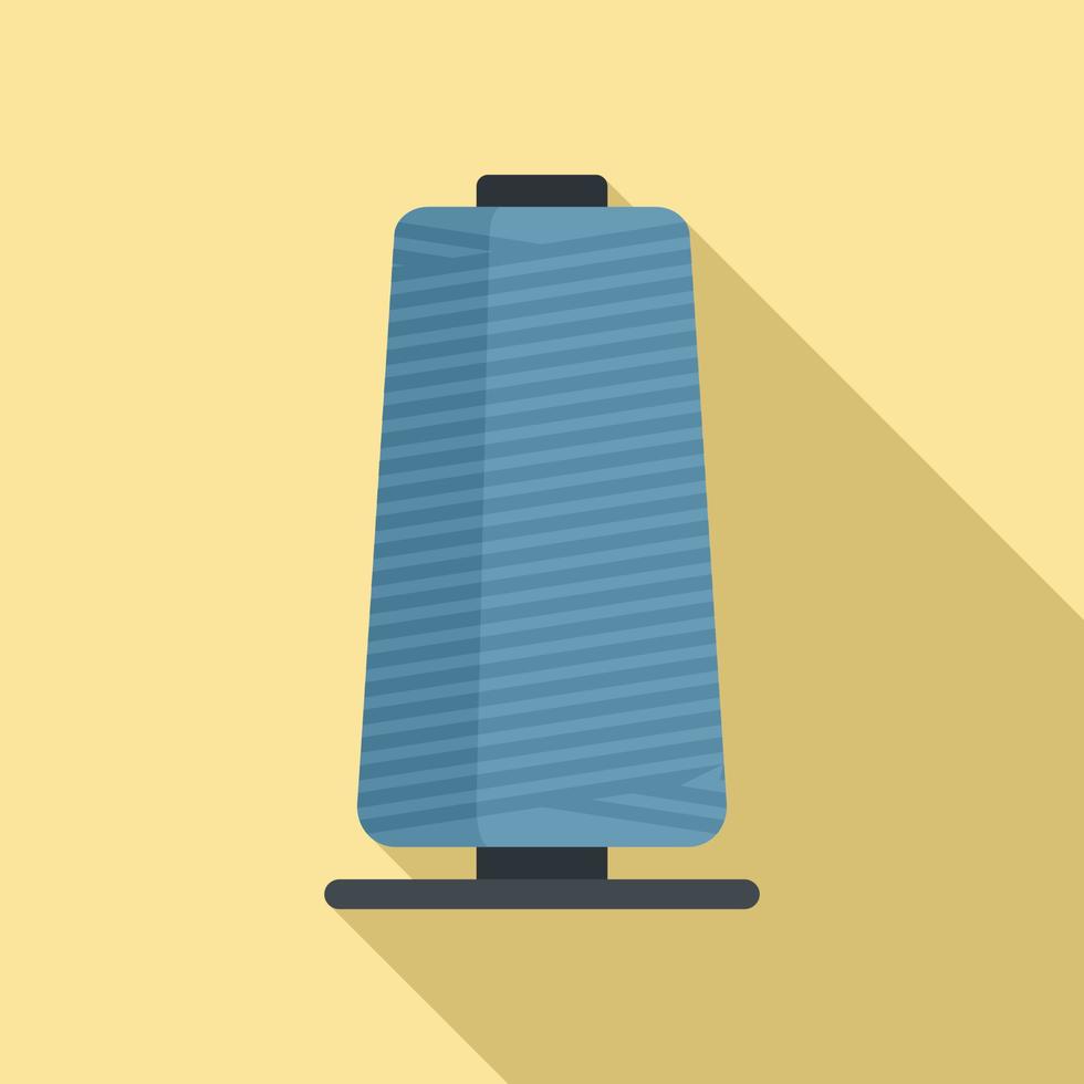 Thread bobine icon, flat style vector