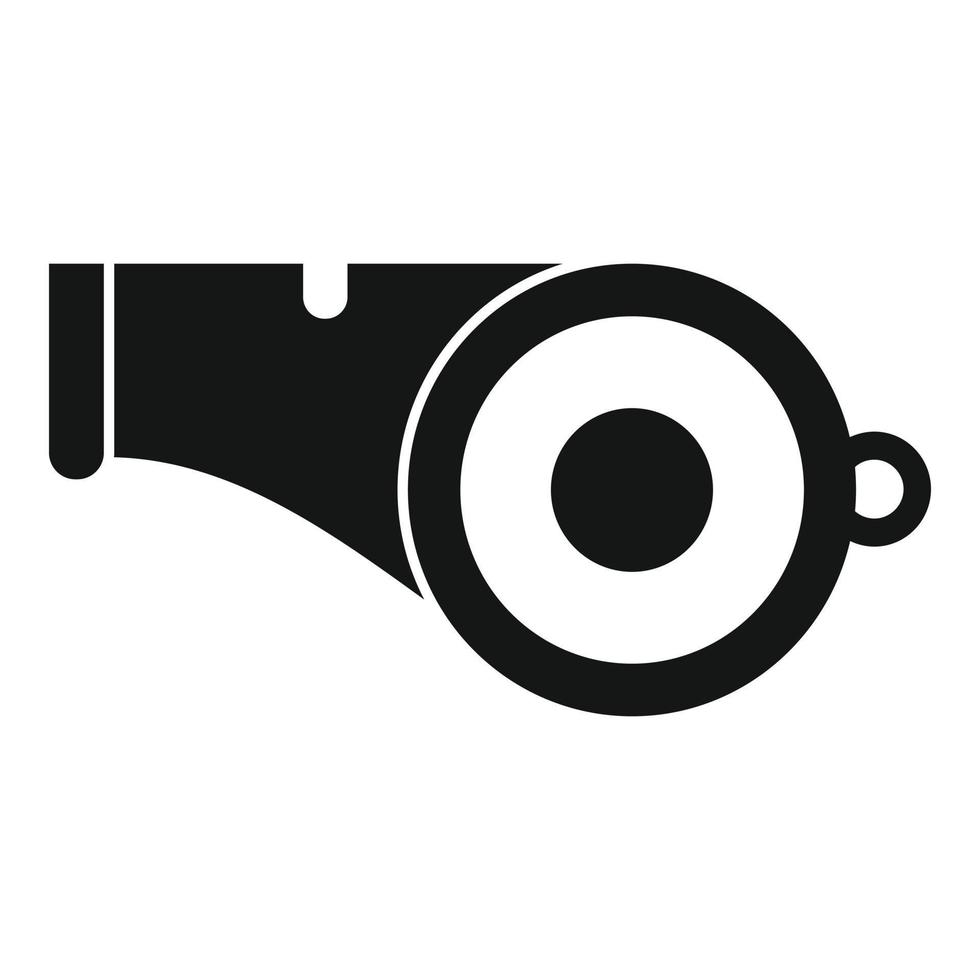 Running whistle icon, simple style vector