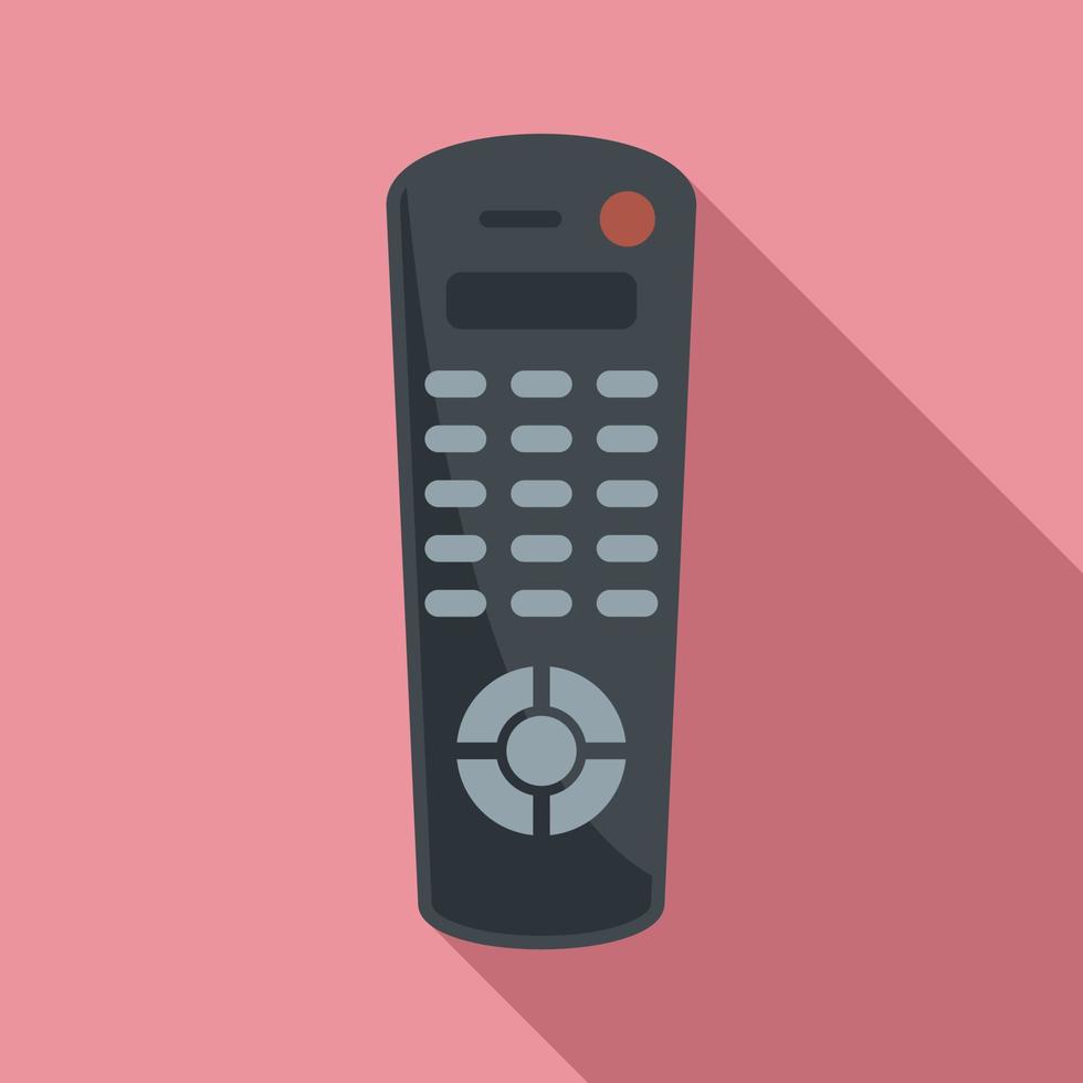 Button remote control icon, flat style vector