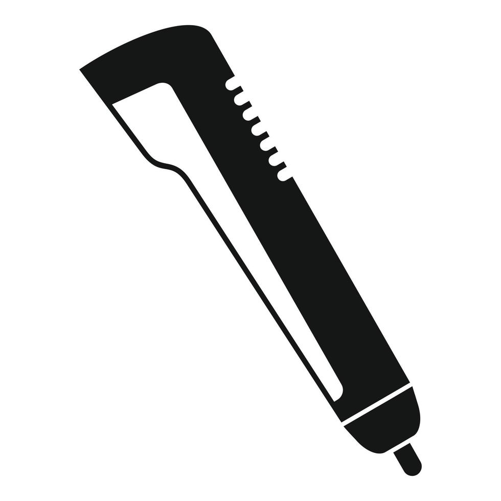3d printing pen icon, simple style vector