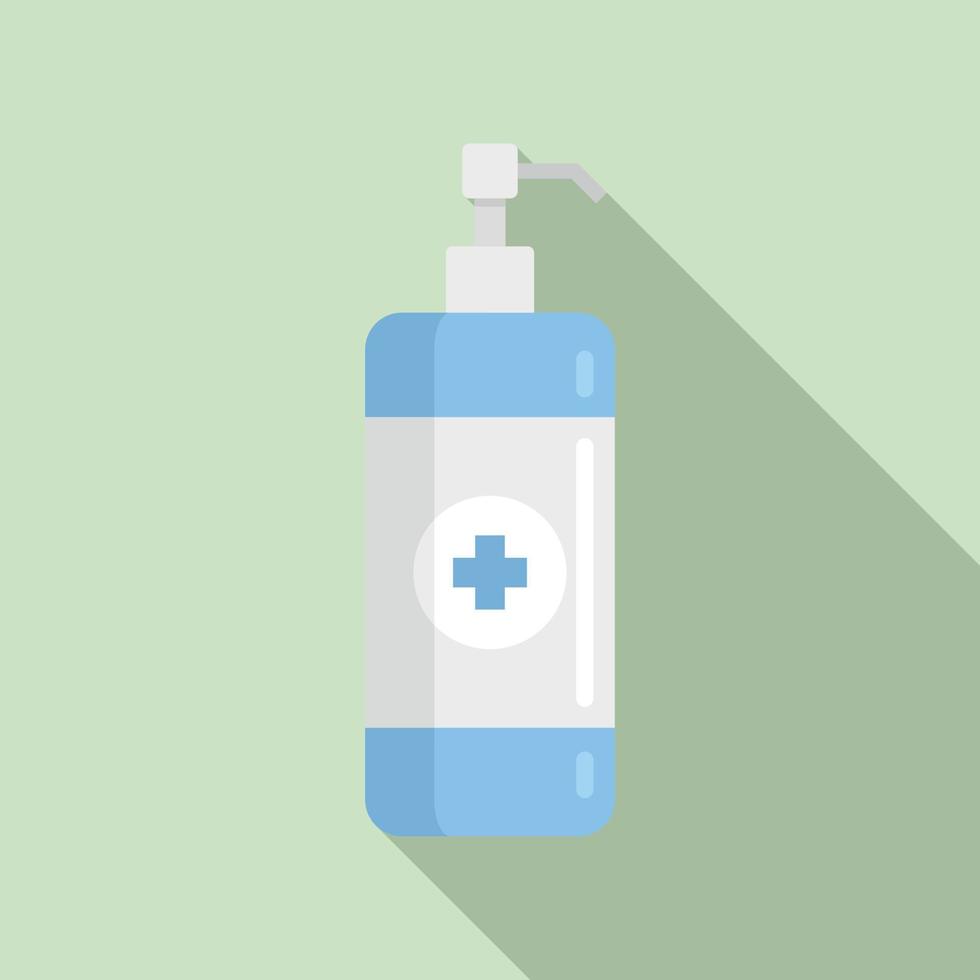 Antiseptic hand wash icon, flat style vector