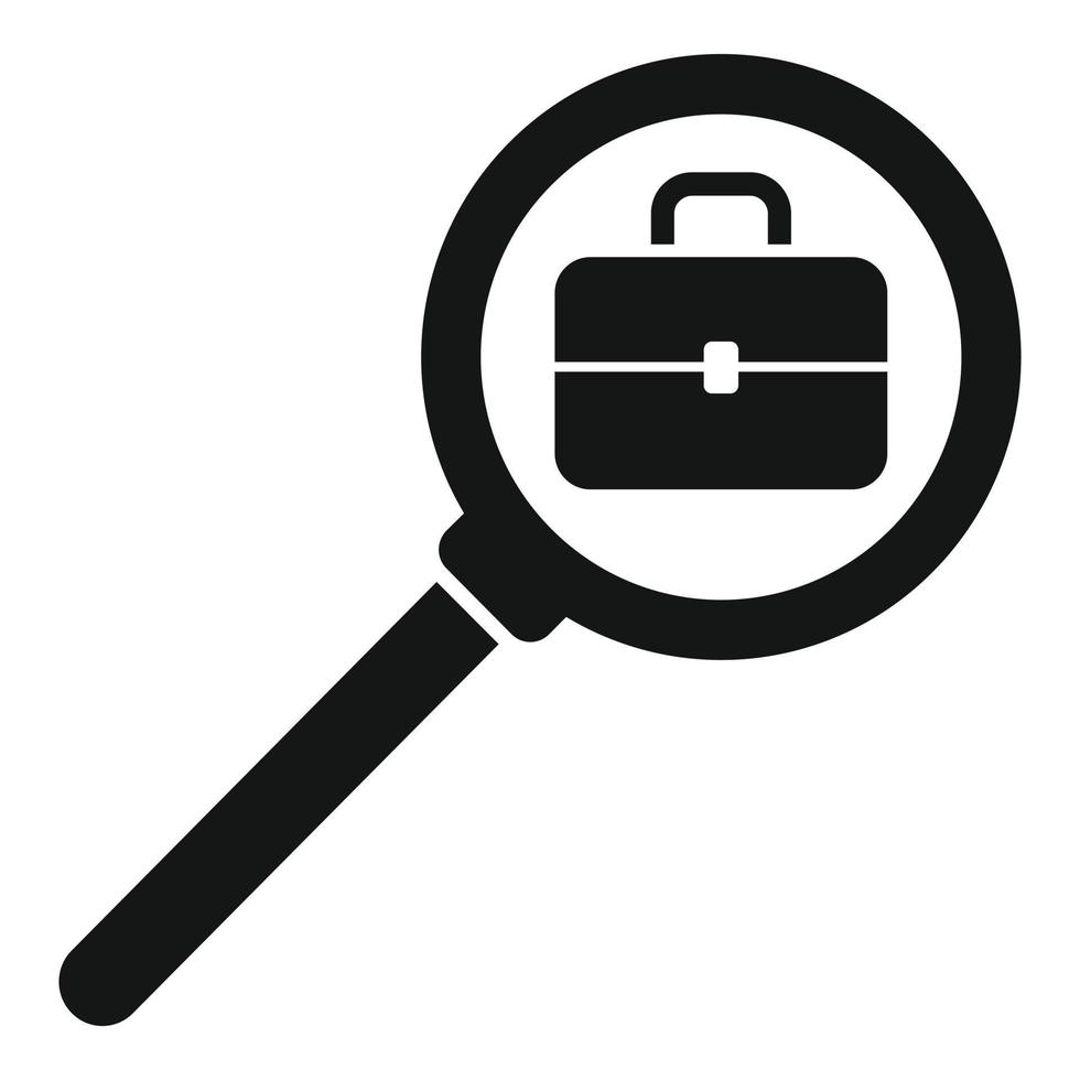 Search job icon, simple style vector