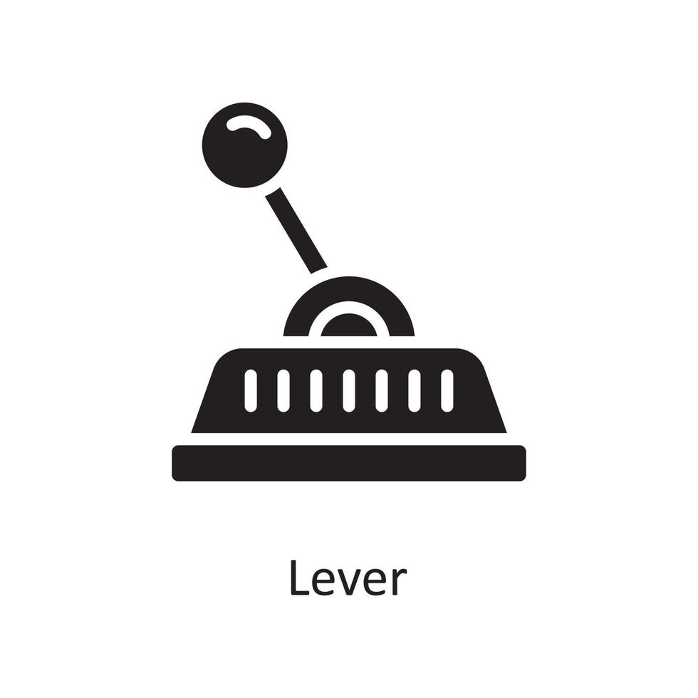 Lever Vector Solid Icon Design illustration. Housekeeping Symbol on White background EPS 10 File