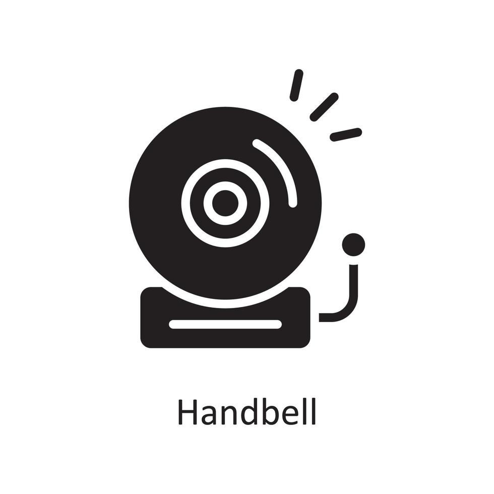 Handbell  Vector Solid Icon Design illustration. Housekeeping Symbol on White background EPS 10 File