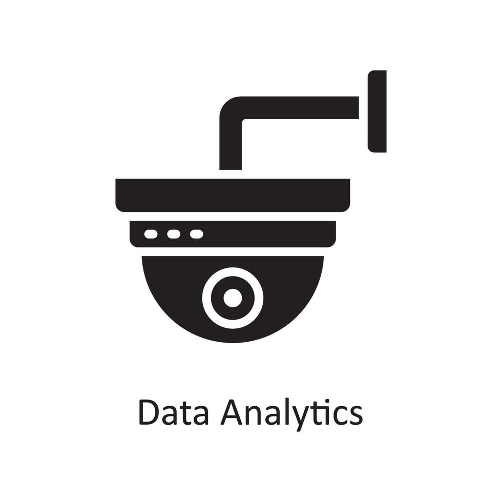 Data Analytics Vector Solid Icon Design illustration. Housekeeping Symbol on White background EPS 10 File