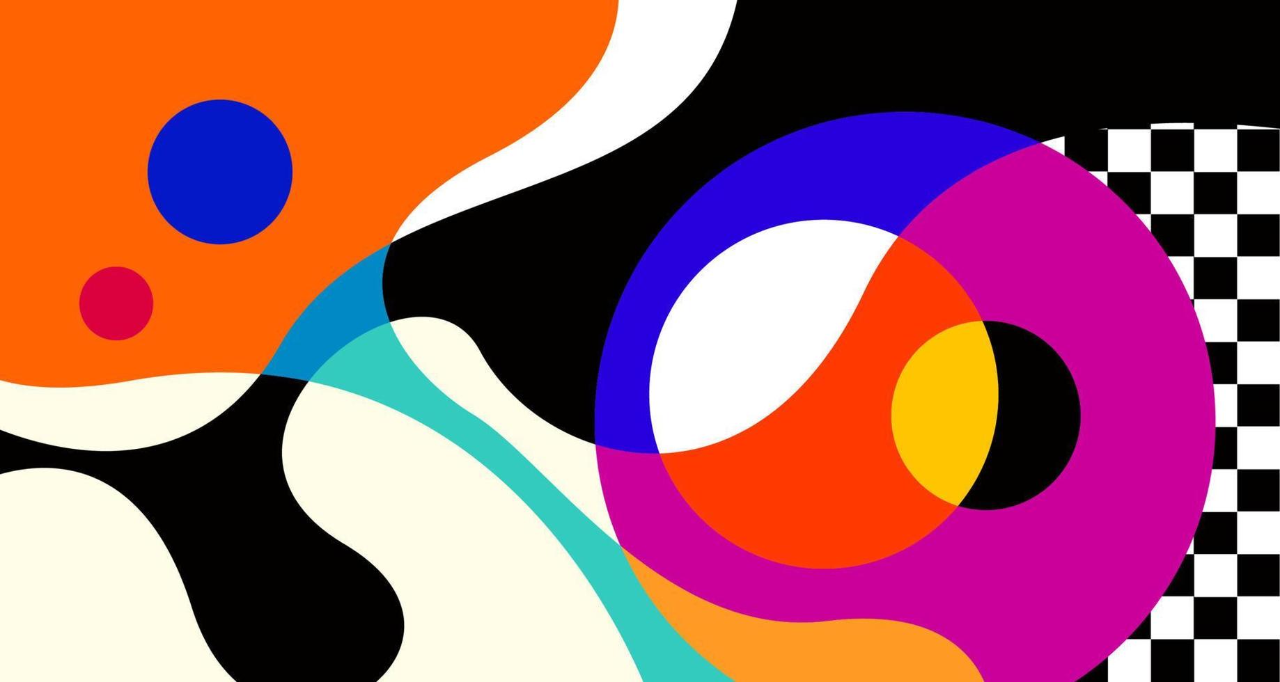 Vector colorful abstract psychedelic liquid and fluid background pattern