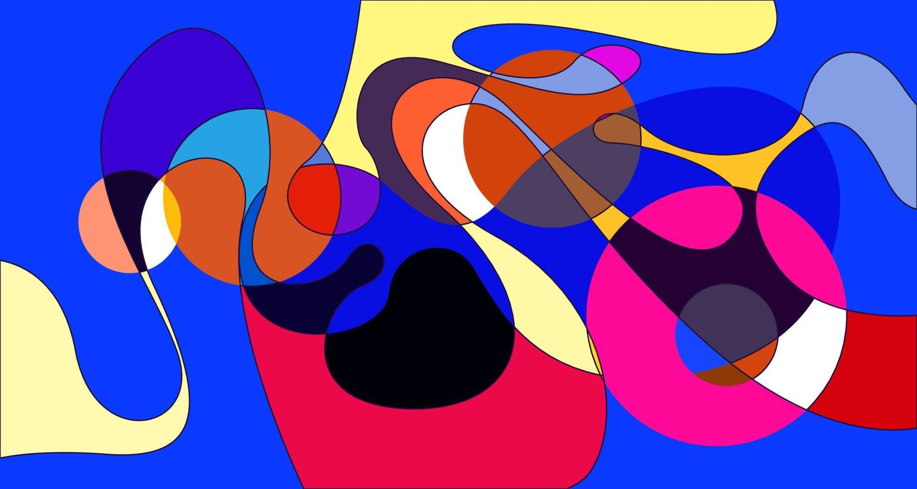 Vector colorido abstracto psicodélico líquido y patrón de fondo fluido
