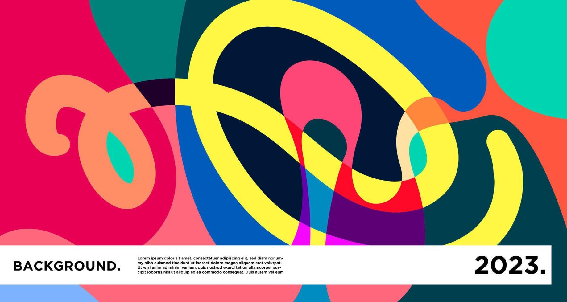 Vector colorful abstract psychedelic liquid and fluid background pattern