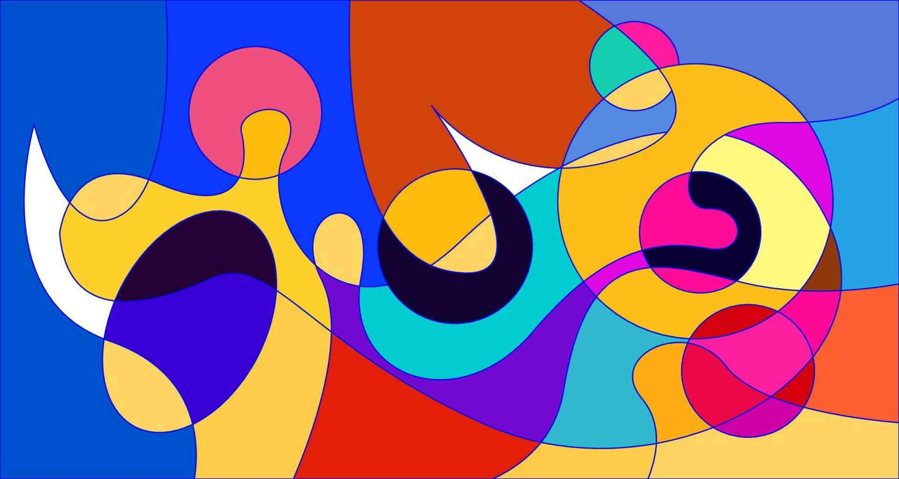 Vector colorful abstract psychedelic liquid and fluid background pattern