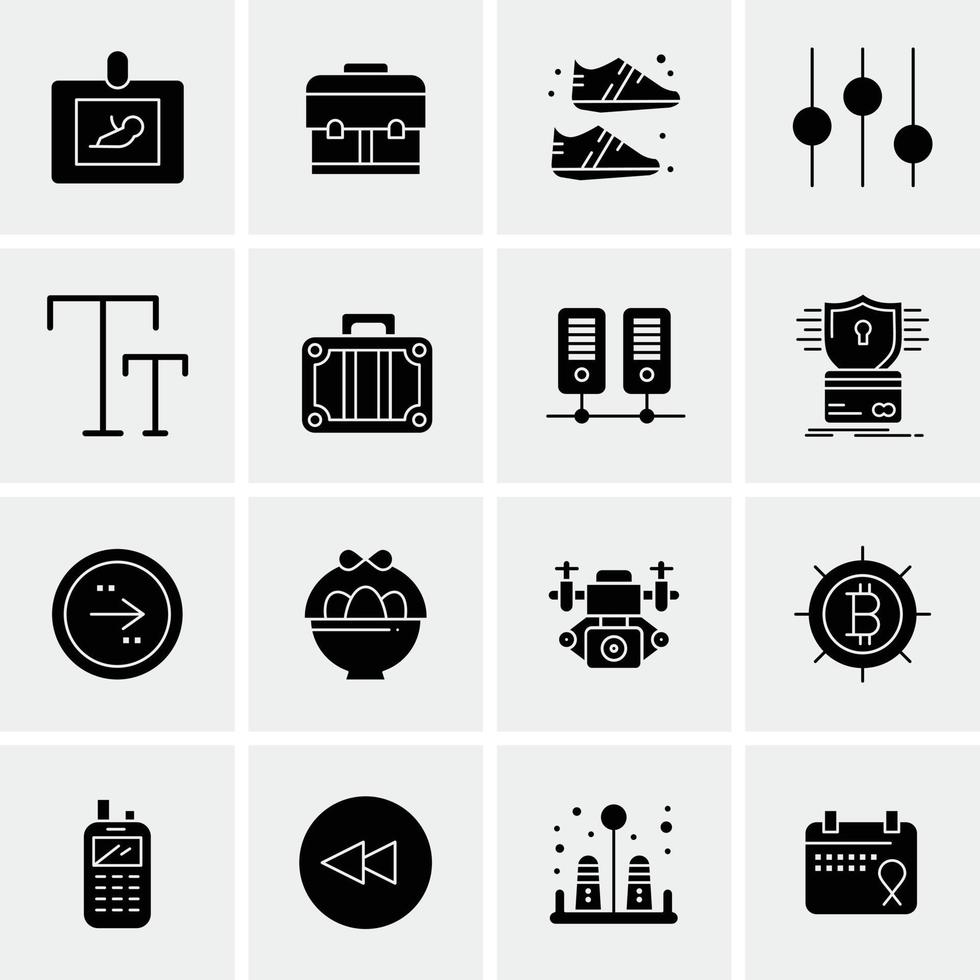 16 Business Universal Icons Vector Creative Icon Illustration to use in web and Mobile Related project