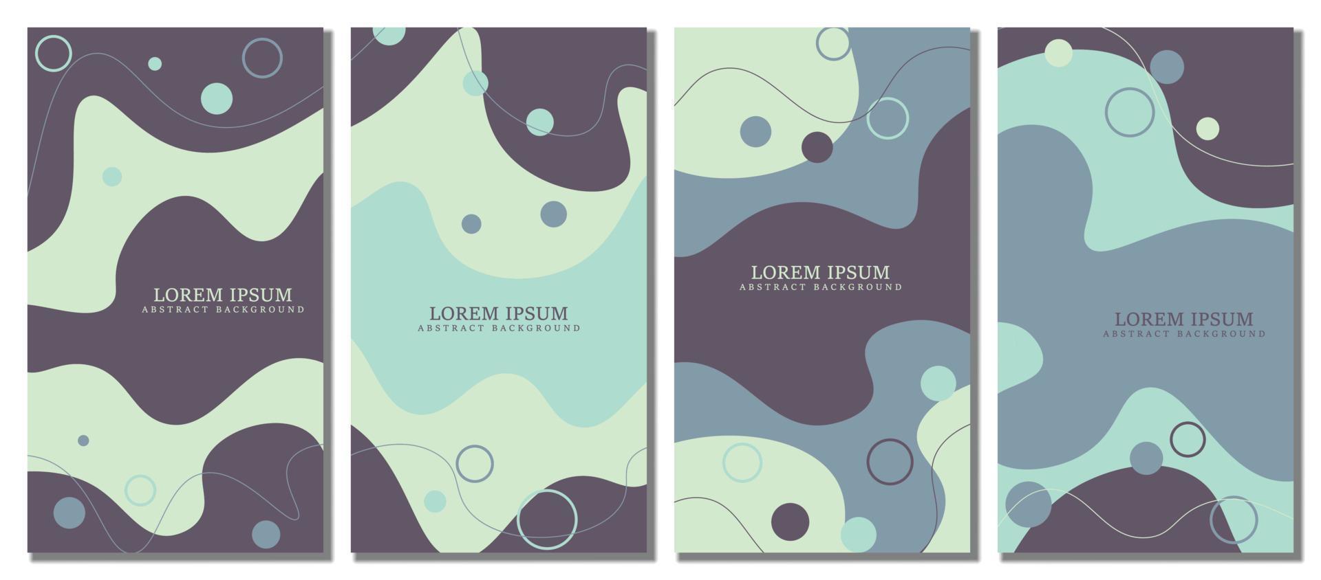 Abstract modern template set background. Abstract background. vector