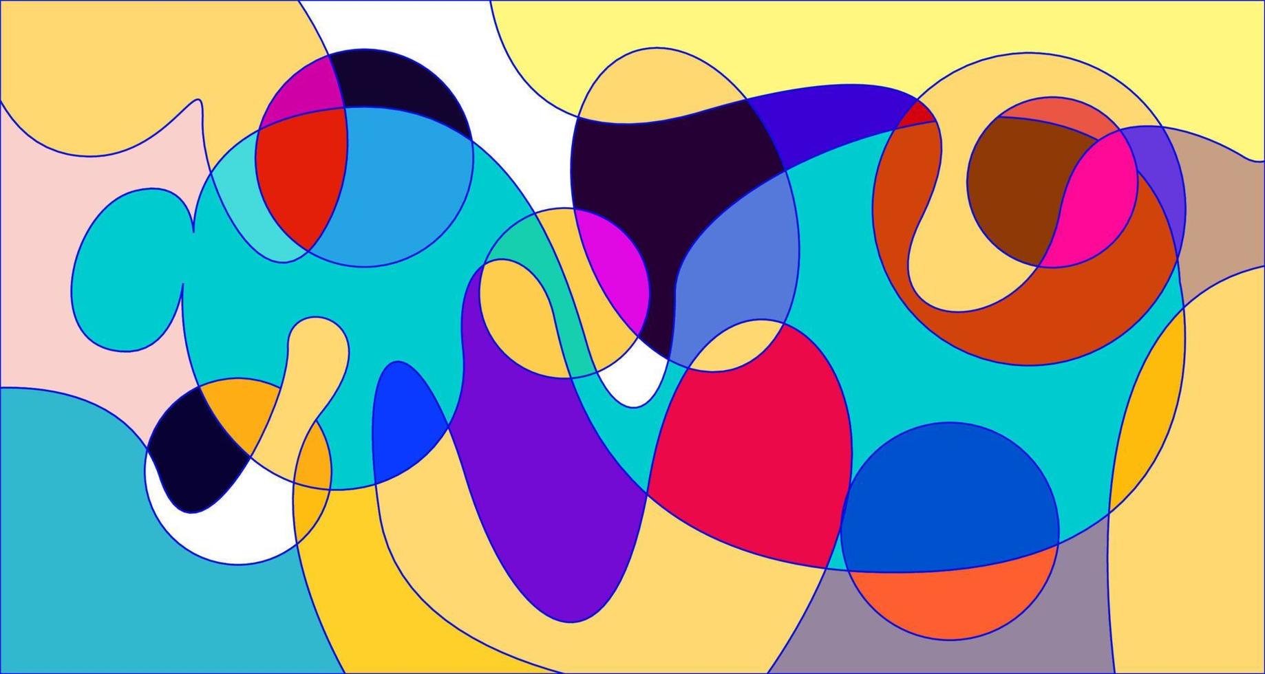 Vector colorful abstract psychedelic liquid and fluid background pattern