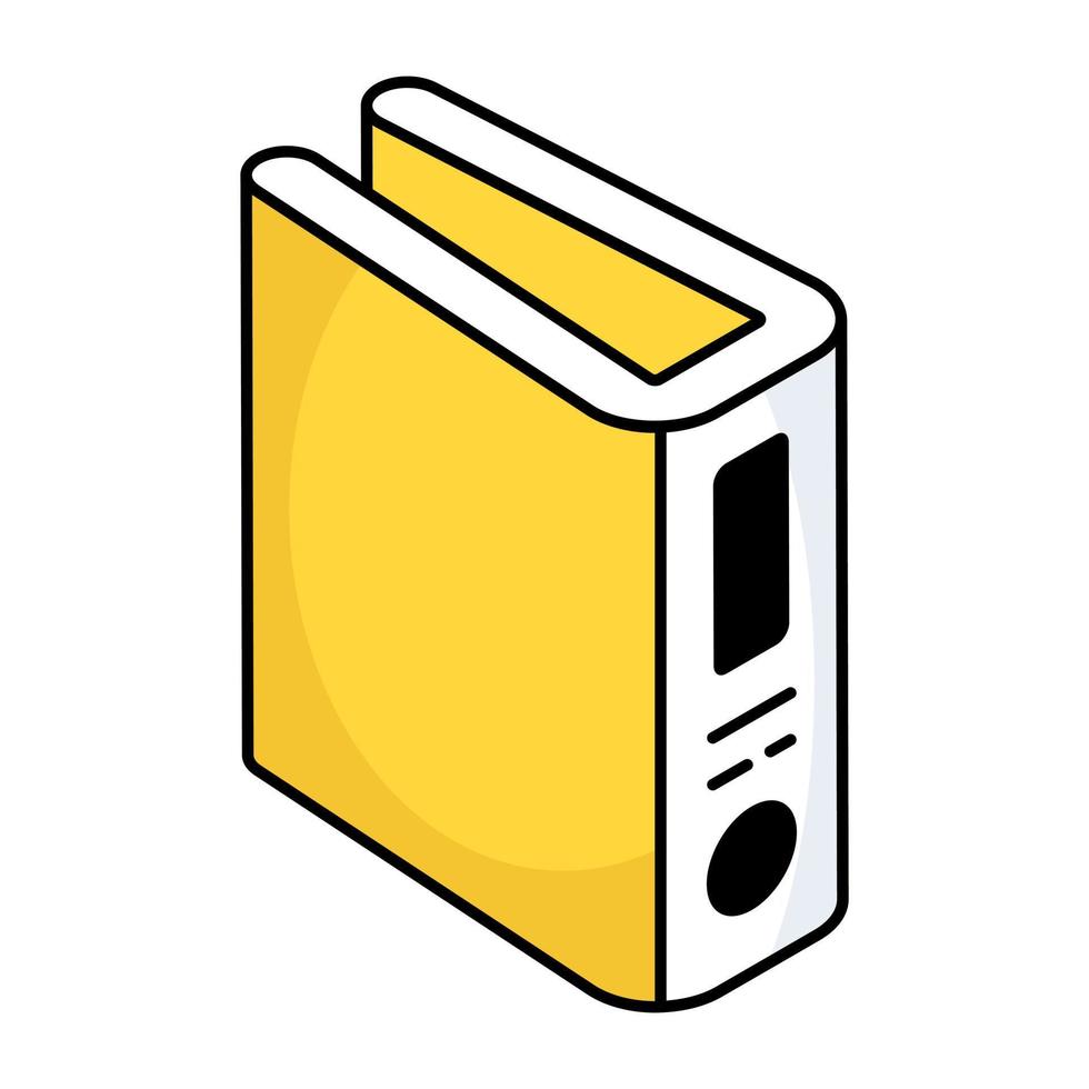 Booklet icon in isometric style vector