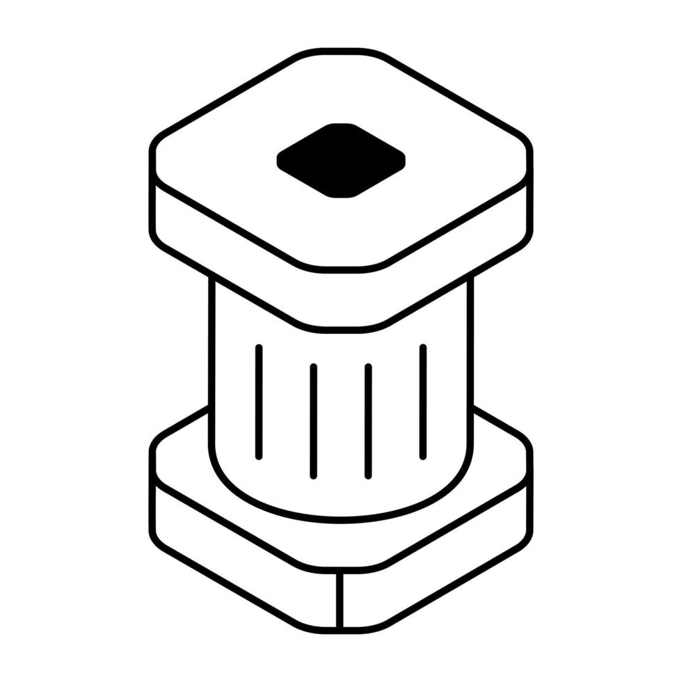 Perfect design icon of greek column vector