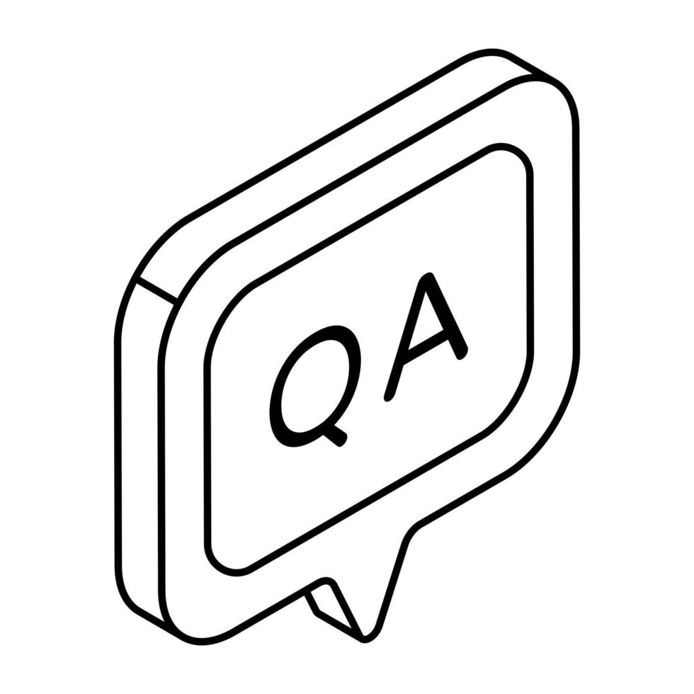Perfect design icon of question answer vector