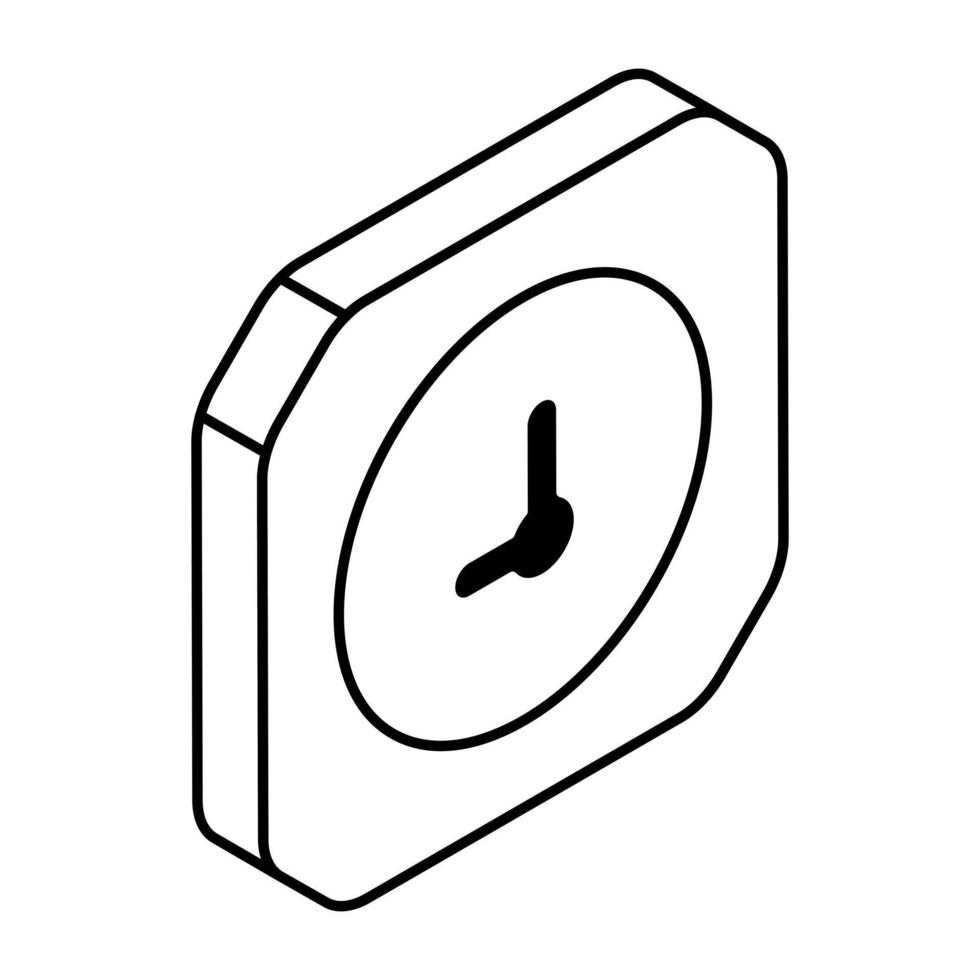 Modern design icon of wall clock vector