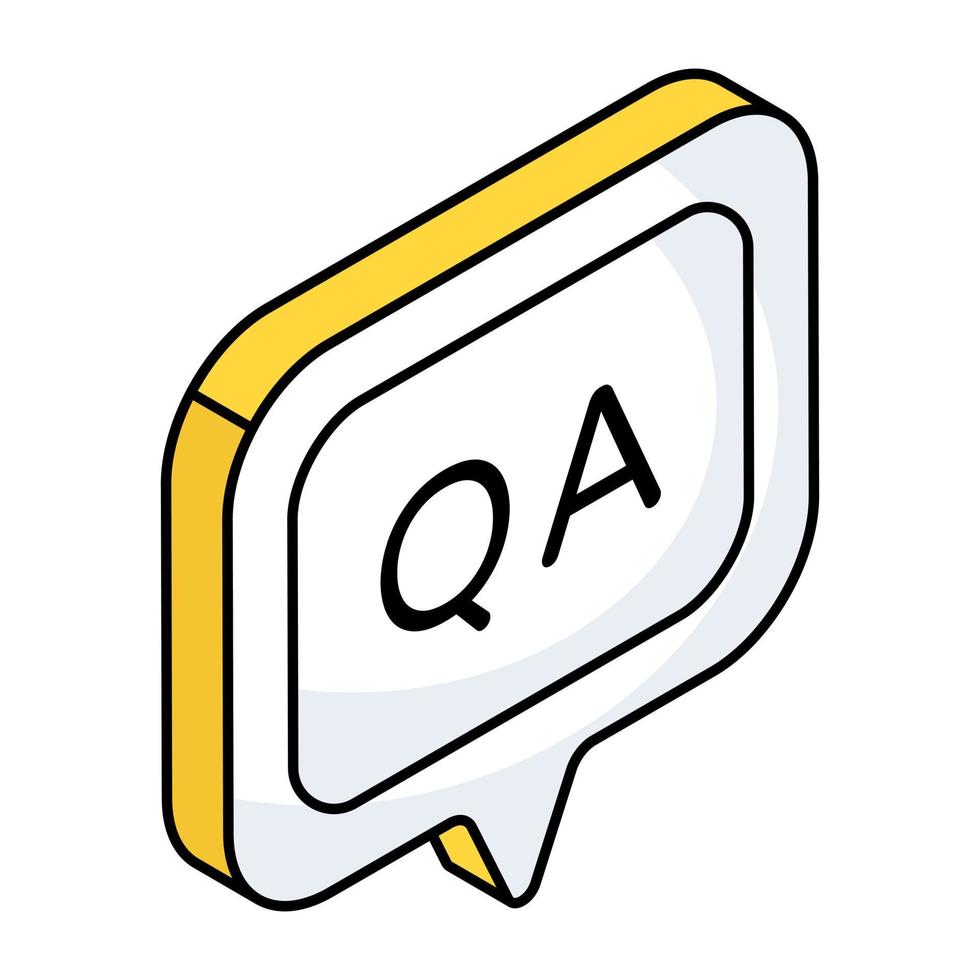 Perfect design icon of question answer vector