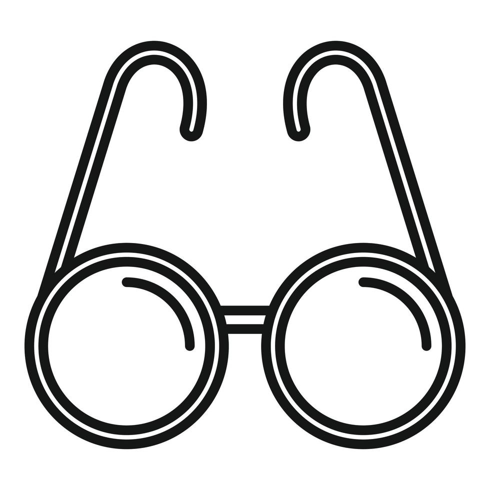 Seniors glasses icon, outline style vector