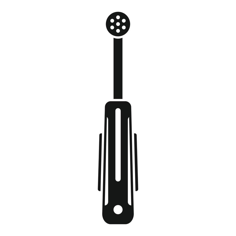 Electric toothbrush appliance icon, simple style vector