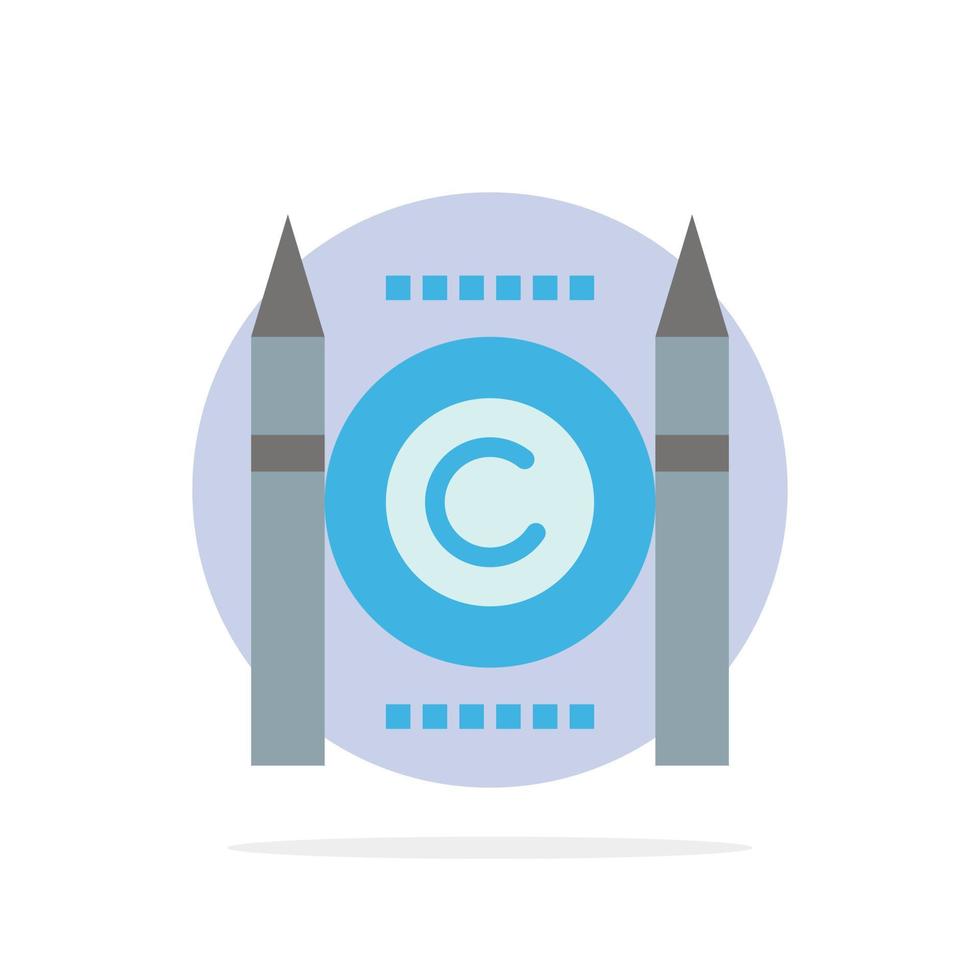Business Conflict Copyright Digital Abstract Circle Background Flat color Icon vector