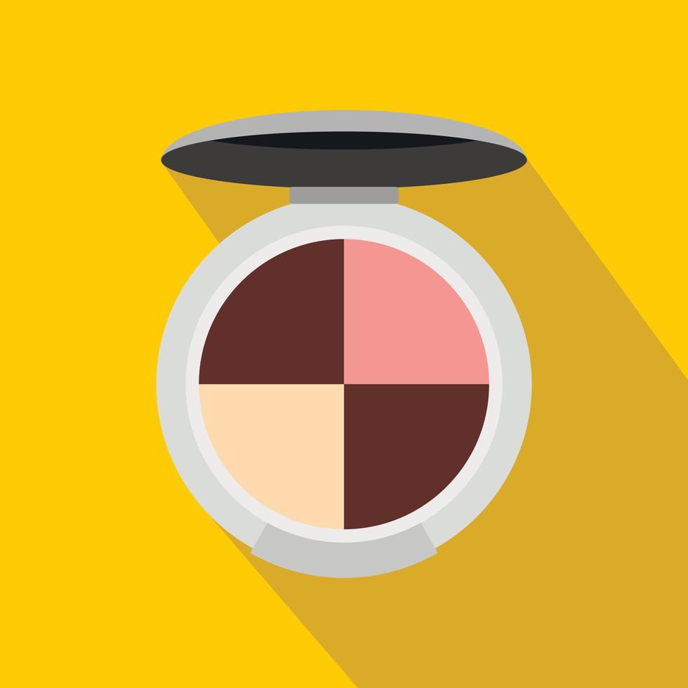 Cosmetics rouge icon, flat style vector