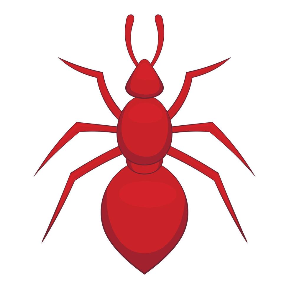 Ant icon, cartoon style vector