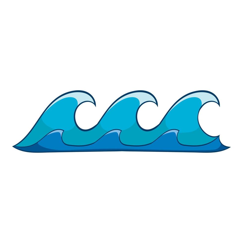 Small waves icon, cartoon style 14644318 Vector Art at Vecteezy