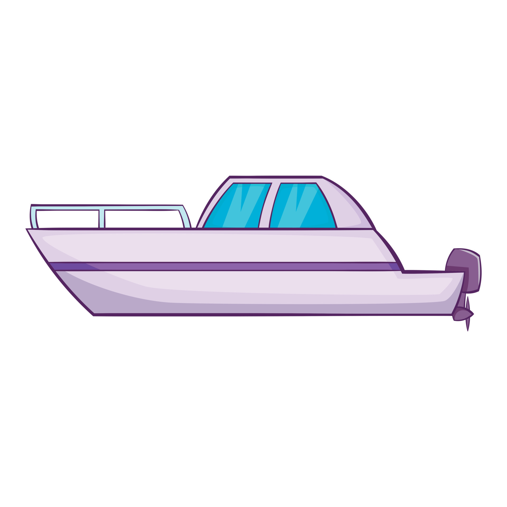 Big motor boat icon, cartoon style 14644328 Vector Art at Vecteezy