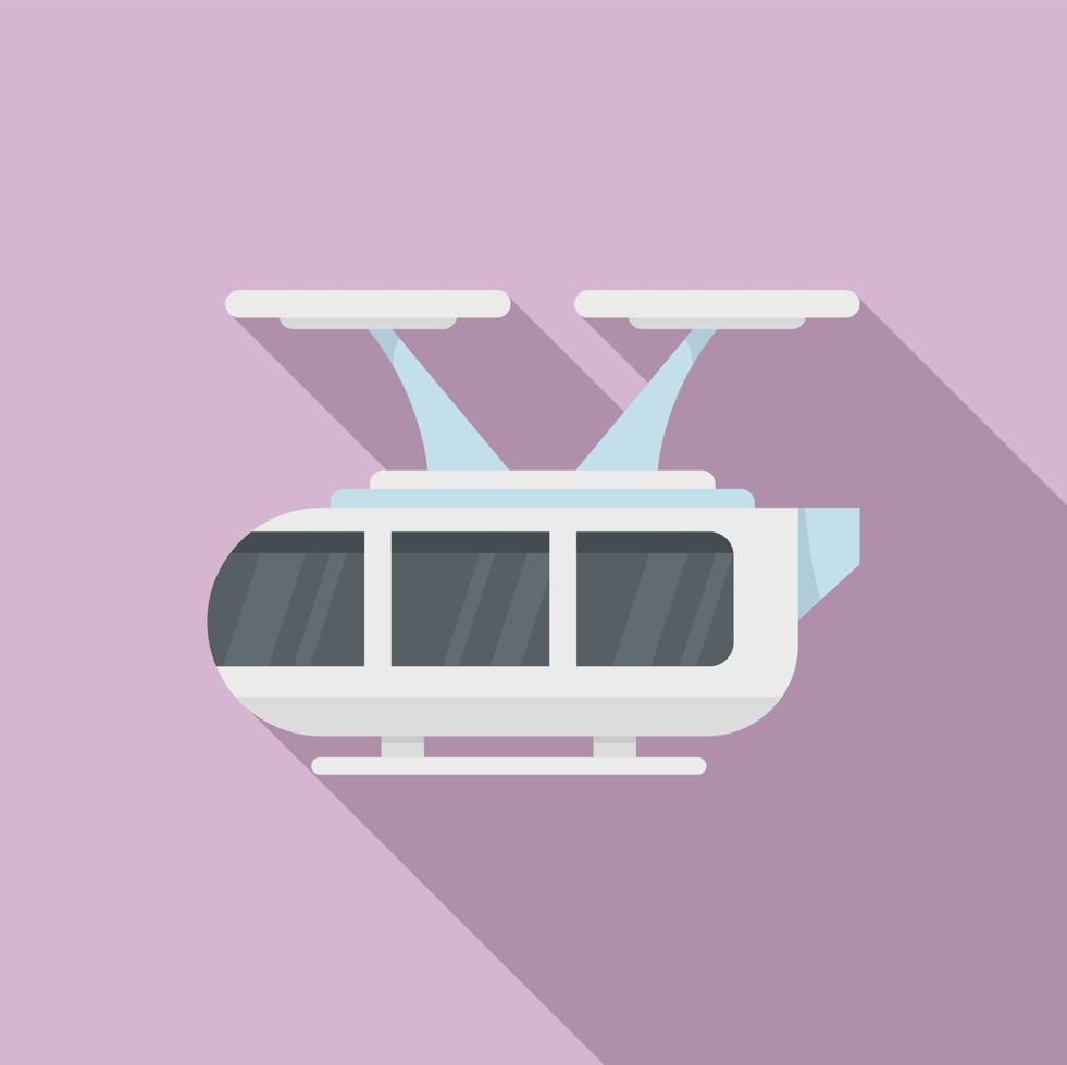 Autonomous air taxi icon, flat style vector