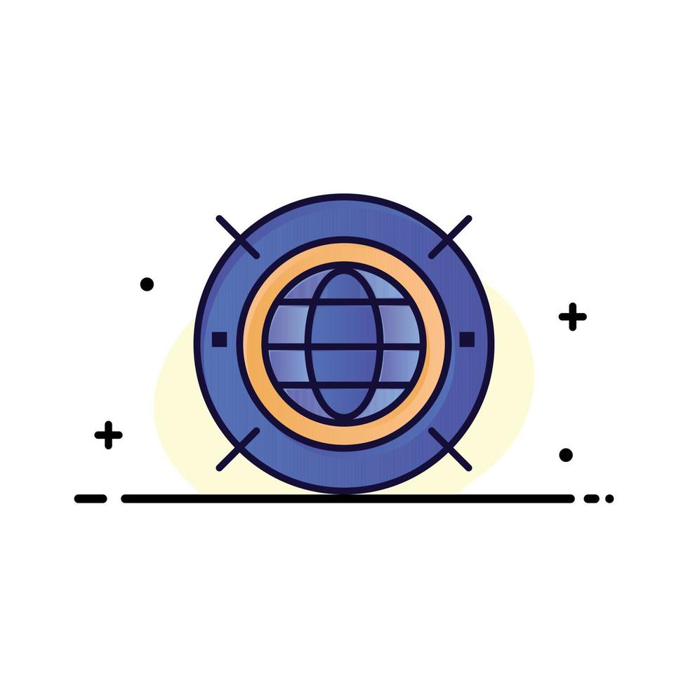 Internet web mundo computación empresa logotipo plantilla color plano vector