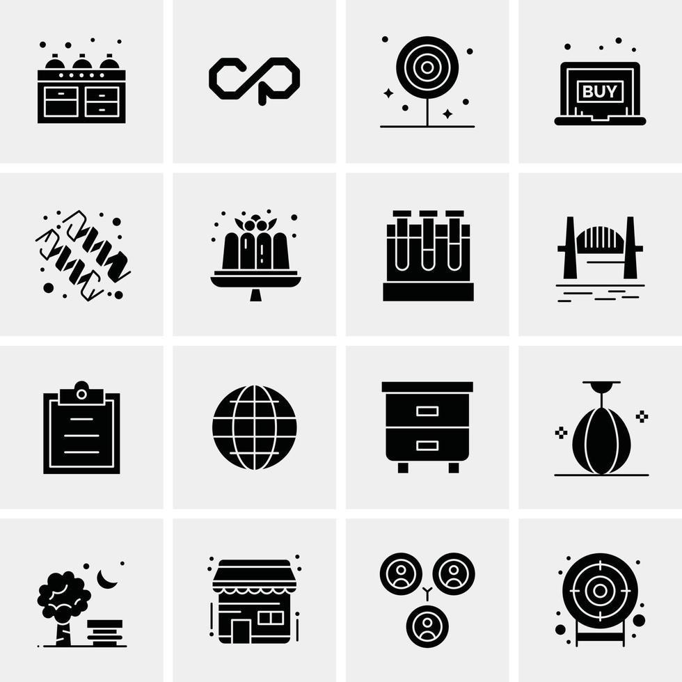 16 Business Universal Icons Vector Creative Icon Illustration to use in web and Mobile Related project