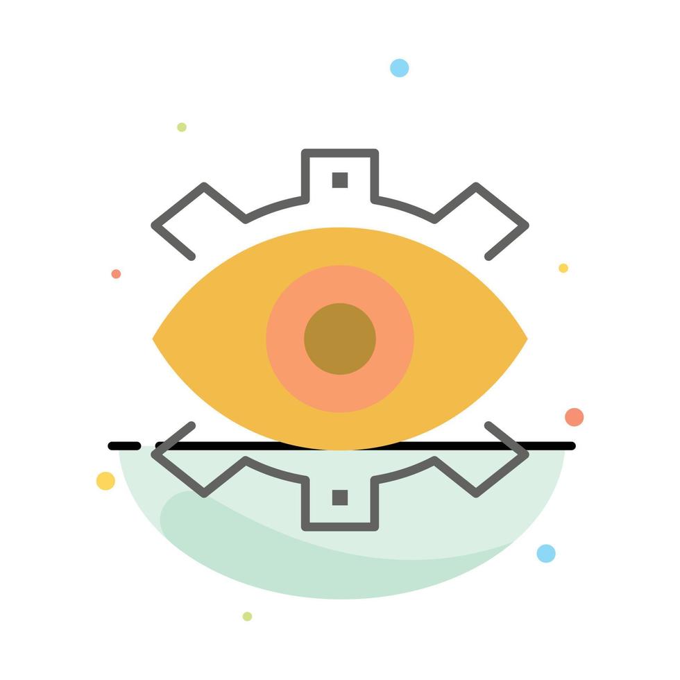 Eye Creative Production Business Creative Modern Production Abstract Flat Color Icon Template vector
