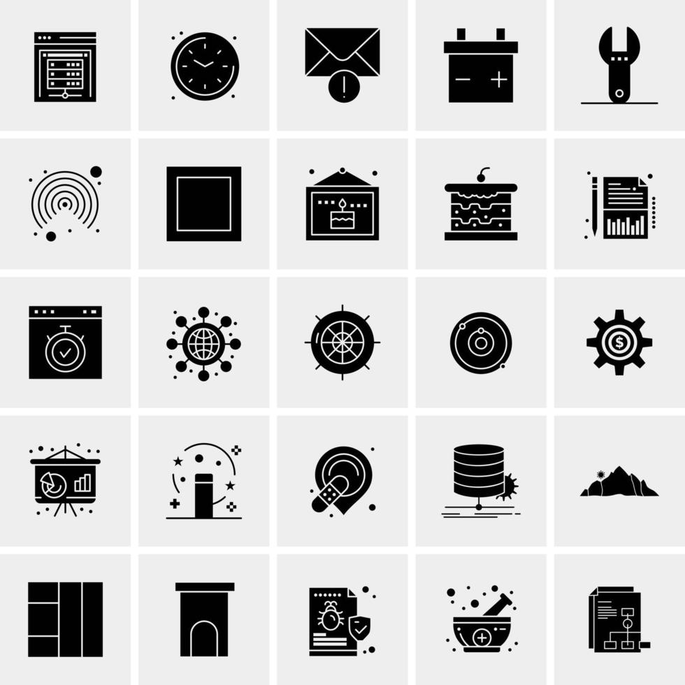 25 Universal Business Icons Vector Creative Icon Illustration to use in web and Mobile Related project