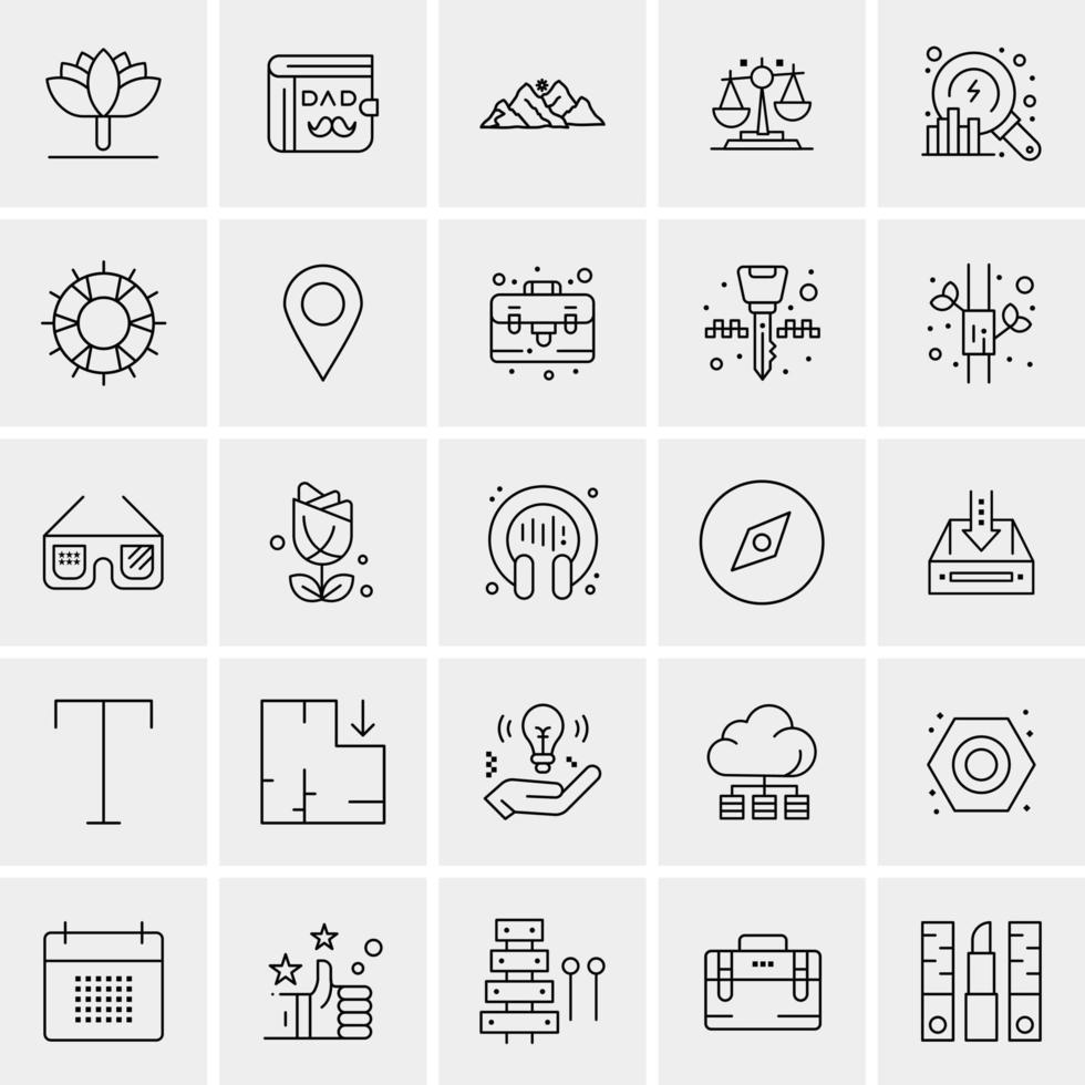 25 Universal Business Icons Vector Creative Icon Illustration to use in web and Mobile Related project