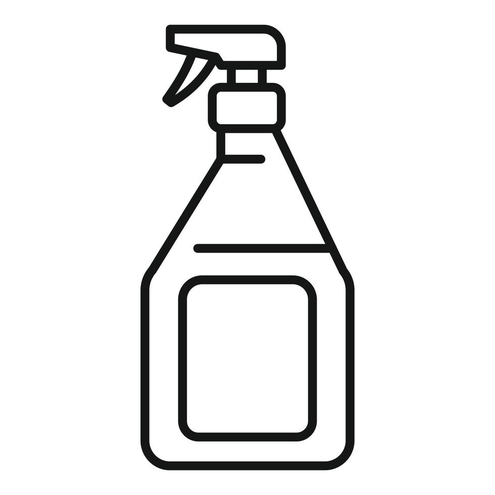 Disinfect spray icon, outline style vector