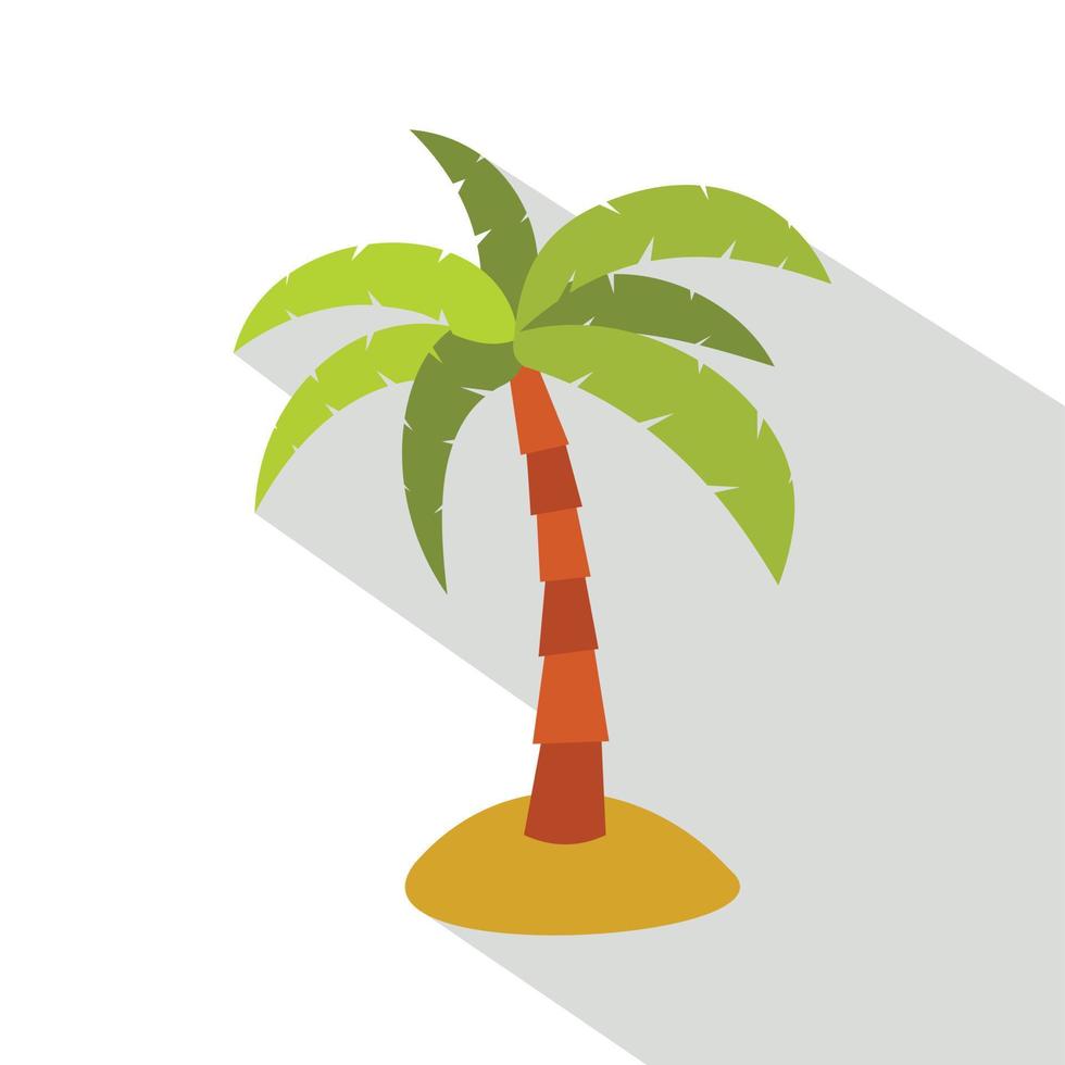 Palm icon, flat style vector